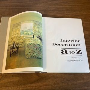 Vintage Interior Decorating A to Z Book by Betty Pepis
